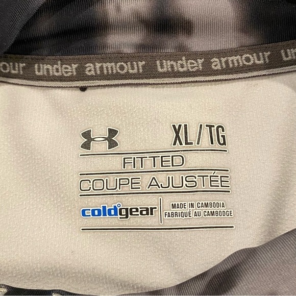 Under Armour women's size XL fitted base layer cold gear mock neck long sleeve - Picture 8 of 9